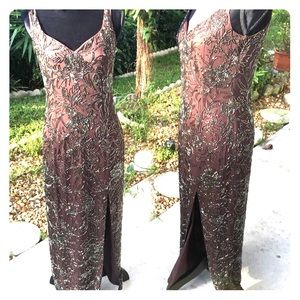 Beautiful beaded evening gown